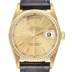 ROLEX PRESIDENT DAY DATE 36MM YELLOW GOLD MENS WATCH 18238