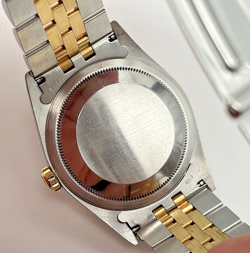 1993 Men’s Rolex Datejust White Roman Dial 18k/SS 16233 Watch W/ Box