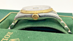 1993 Men’s Rolex Datejust White Roman Dial 18k/SS 16233 Watch W/ Box