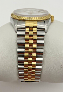 1993 Men’s Rolex Datejust White Roman Dial 18k/SS 16233 Watch W/ Box