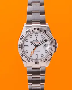 UNWORN WITH STICKERS ROLEX EXPLORER II 42MM 226570 WHITE DIAL 2022