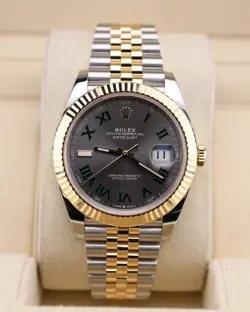 2025 AUGUST NEW ROLEX DATEJUST 41 WIMBLEDON DIAL TWO TONE JUBILEE 126333