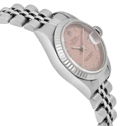 Rolex Datejust 26mm Gold Steel Jubilee Pink Roman Dial Ladies Watch 69174