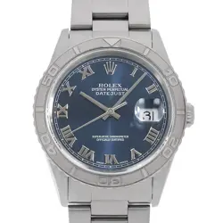ROLEX DATEJUST THUNDERBIRD 16264 BLUE ROMAN 3 ROW OYSTER BRACELET P NUMBER S...