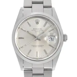 ROLEX OYSTER PERPETUAL DATE 15200 SILVER BAR L NUMBER SECOND HAND MENS