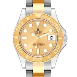 ROLEX YACHTMASTER 35 MIDSIZE STEEL YELLOW GOLD MENS WATCH 168623