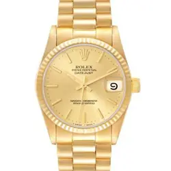 ROLEX PRESIDENT MIDSIZE 31 YELLOW GOLD LADIES WATCH 68278