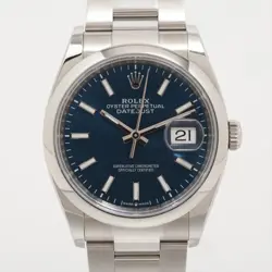 ROLEX DATEJUST 36 126200 SS SS AT BLUE-FACE