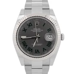 NEW 2025 PAPERS ROLEX DATEJUST 41MM WIMBLEDON 18K GOLD OYSTER 126334 WATCH BOX