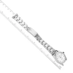 ROLEX DATE WHITE DIAL OYSTER BRACELET STEEL MENS WATCH 15200