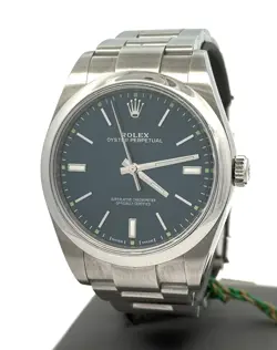 PRE-OWNED ROLEX OYSTER PERPETUAL 39MM STAINLESS STEEL WATCH 114300, S107265