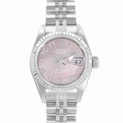 2003 ROLEX LADY-DATEJUST 26, 79174, STEEL & WHITE GOLD, BLACK MOTHER OF PEARL...