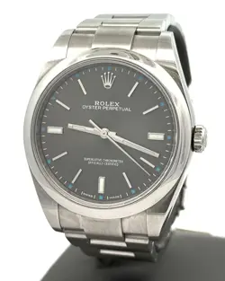 PRE-OWNED ROLEX OYSTER PERPETUAL 39MM STAINLESS STEEL WATCH 114300, S108607