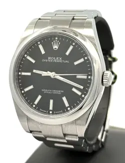 PRE-OWNED ROLEX OYSTER PERPETUAL 39MM STAINLESS STEEL WATCH 114300, S108601