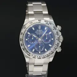 2019 MINT Rolex Daytona Blue Dial Chrono 116509 White Gold 40mm Watch Box