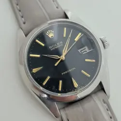 ROLEX OYSTERDATE PRECISION REF 6694 1960S 34MM MENS MANUAL WIND VINTAGE RJC187G