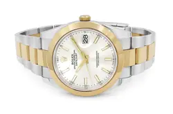Rolex 41mm Datejust 18K Gold/Steel Two Tone Watch 126303 Silver Dial Year 2021