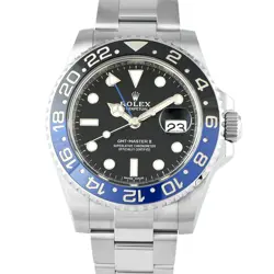 ROLEX GMT-MASTER II BATMAN STEEL OYSTER WATCH 116710BLNR