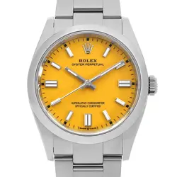 ROLEX OYSTER PERPETUAL 36 126000 YELLOW RANDOM NUMBER SECOND HAND MENS