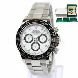 2023 ROLEX DAYTONA PANDA DIAL 116500LN 40MM WHITE DIAL CERAMIC BEZEL BOX PAPERS