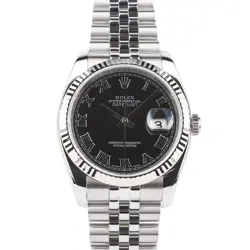 ROLEX DATEJUST 36 ROMAN BLACK MEN'S WATCH 116234 35623 143825577