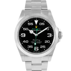 ROLEX AIR-KING BLACK DIAL 40MM STEEL