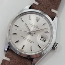 ROLEX OYSTER PERPETUAL DATE REF 1500 35MM MENS 1960S AUTOMATIC VINTAGE RA566B