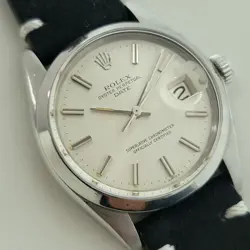 ROLEX OYSTER PERPETUAL DATE REF 1500 35MM MENS 1970S AUTOMATIC VINTAGE RA542B