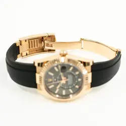 2022 Rolex Sky-Dweller, 326235, 40mm, Rose Gold, Slate Dial, Oysterflex Brace...