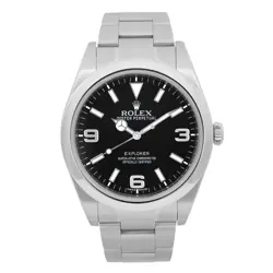 ROLEX  EXPLORER STEEL 39MM BLACK DIAL AUTOMATIC AUTOMATIC WATCH 214270