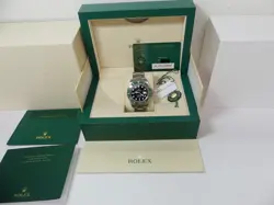 2024 ROLEX SS SUBMARINER DATE CERAMIC GREEN BEZEL 126610LV  41MM B/P