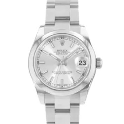 ROLEX DATEJUST 31 178240 SILVER INDEX ARABIC STEEL OYSTER LADIES WATCH 2015