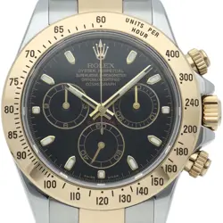 ROLEX COSMOGRAPH DAYTONA WATCH 116523(D) K18YG/STAINLESS STEEL MENSWATCH BLA...