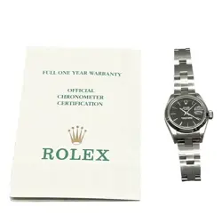 ROLEX OYSTER PERPETUAL DATE 69160 STAINLESS STEEL AUTOMATIC LADIES WRISTWATCH