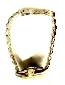 ROLEX DATEJUST LADY 18K GOLD & STEEL WATCH CHAMPAGNE FACTORY DIAMOND DIAL 69173