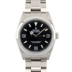 ROLEX 114270 EXPLORER BLACK DIAL 36MM 2001 BOX & PAPERS