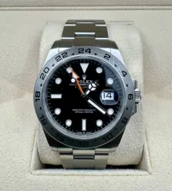 2023 ROLEX EXPLORER II 226570 POLAR WHITE DIAL OYSTER BAND 42MM BOX & PAPER