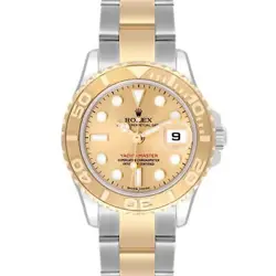 ROLEX YACHTMASTER 29 STEEL YELLOW GOLD CHAMPAGNE DIAL LADIES WATCH 169623
