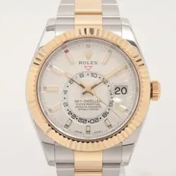ROLEX SKY-DWELLER 326933 SS×YG SS×YG AT SILVER-FACE 2 EXTRA LINKS