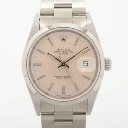 ROLEX OYSTER PERPETUAL DATE 15200 SS SS AT SILVER-FACE