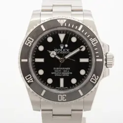 ROLEX SUBMARINER 114060 SS SS AT BLACK DIAL 3 EXTRA LINKS 1 LINK SCREW MISSING