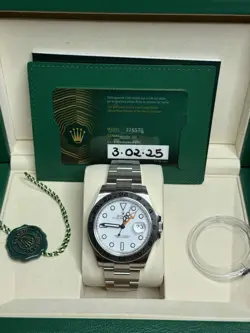 2025 ROLEX EXPLORER II POLAR REF 226570 COMPLETE SET