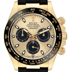 ROLEX DAYTONA PIKACHU YELLOW GOLD CHAMPAGNE DIAL MENS WATCH 116518 BOX CARD