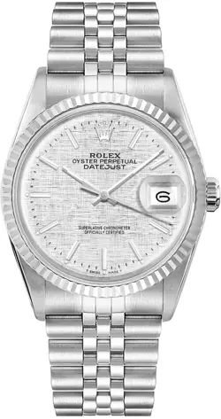 ROLEX DATEJUST 36MM 16014 SILVER DIAL DATE STAINLESS STEEL MEN'S/WOMEN'S WATCH