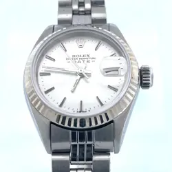 ROLEX LADIES DATE 26 MM STEEL JUBILEE WITH SILVER DIAL