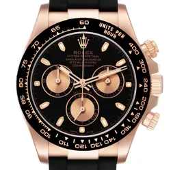 ROLEX DAYTONA COSMOGRAPH ROSE GOLD BLACK DIAL MENS WATCH 116515 BOX CARD