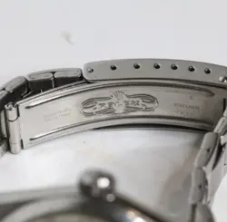 ROLEX DATE 1500 SILVER OYSTER BRACELET WITH SILVER BEZEL