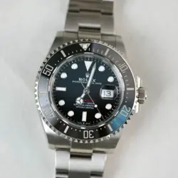 ROLEX SEA-DWELLER 126600 SILVER OYSTER BRACELET WITH BLACK BEZEL 2024