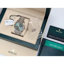 Rolex Datejust Green Men's Swiss Luxury Watch - Preowned 126334 Box Papers 2022