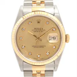 ROLEX DATEJUST 36 16233G SS×YG SS×YG AT CHAMPAGNE-FACE